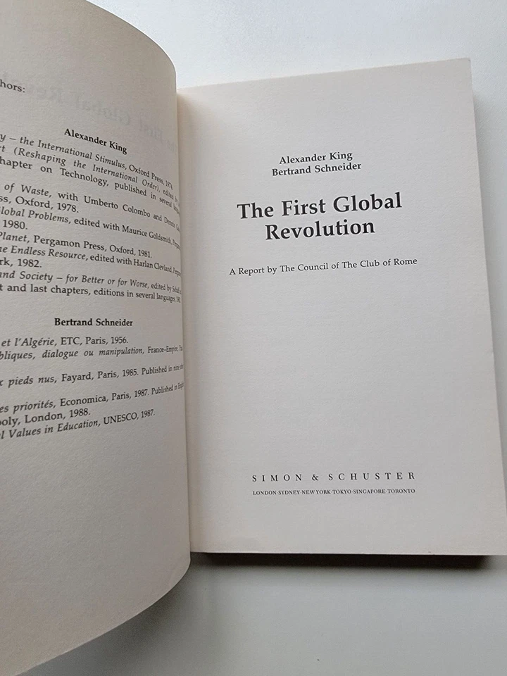 Первая глобальная революция: доклад Римского клуба Совета Шнайдер Кинг PB - Изображение 4 из 4
