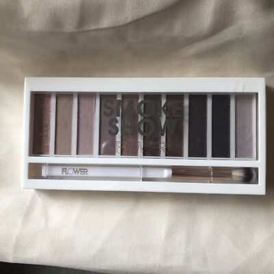 Flower Beauty Smoke Show Shimmer & Shade 10 Pan Shadow Palette 8.5g Sealed NEW
