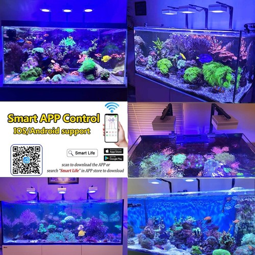PopBloom 4PCS RL90 WiFi Full Spectrum Light Aquarium Marine Led Light Reef 72in - Picture 13 of 15