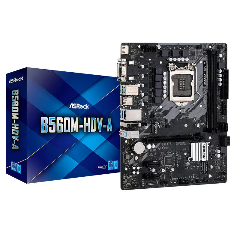 ASROCK B560M-HDV-A M.2 Motherboard LGA1200 Support Intel core 