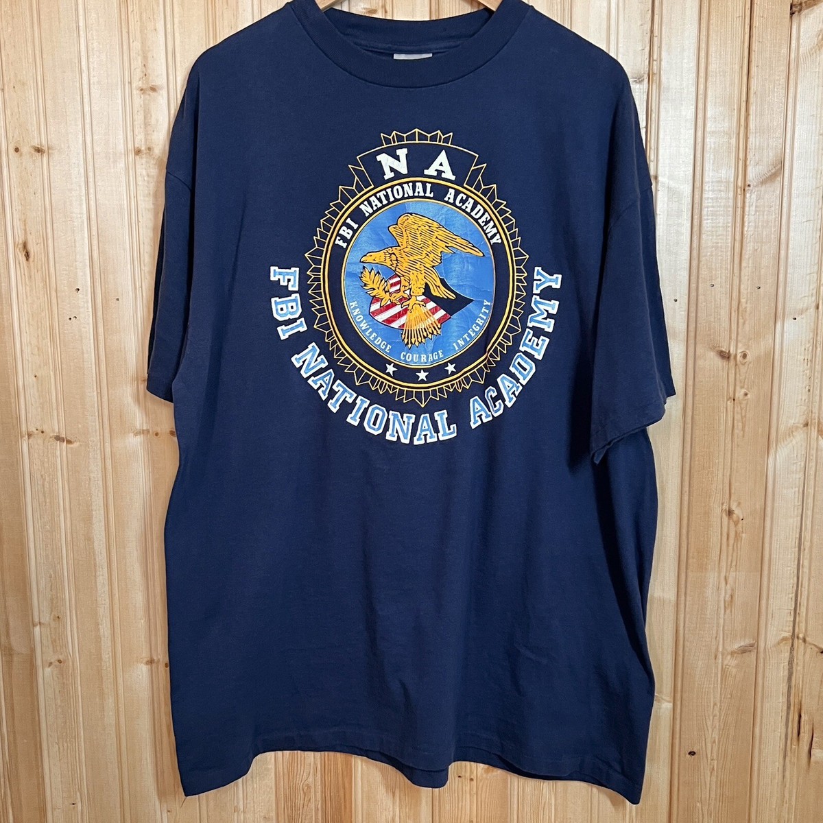 Vintage FBI National Academy Single Stitch T Shirt Size XXL 2XL NA 