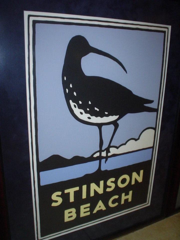 2 плаката с национальными парками Майкла Шваба из Сан-Франциско Stinson Beach Lands End - Изображение 3 из 4