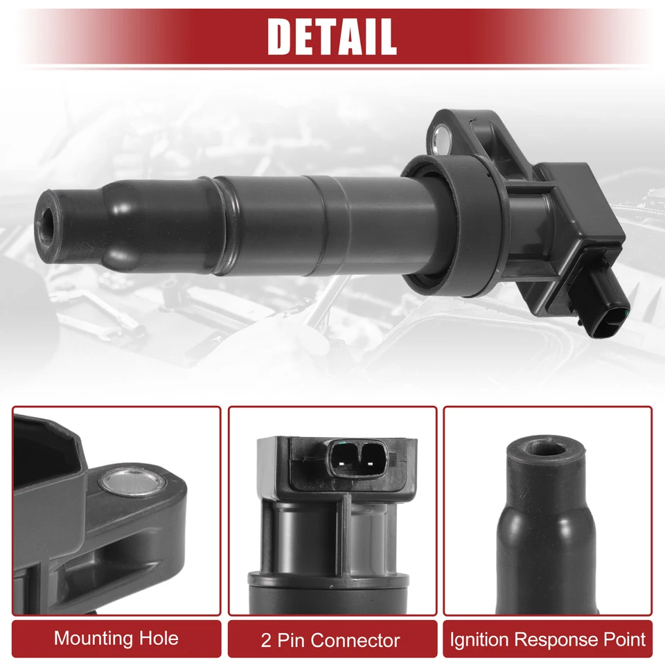 Seis bobinas de encendido de coche 27301-3C000 personalizadas para Hyundai Santa Fe para Kia Sorento  Foto 3 de 4