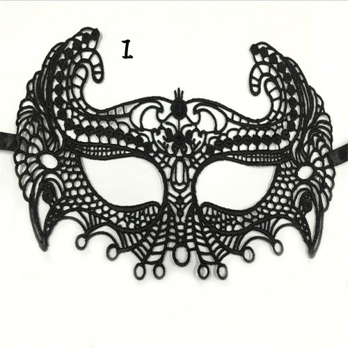 1pc Black Lace Mask Sexy Masquerade Eye Face Eyemask Women Party Halloween Hot - Picture 21 of 24