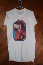 T-shirt Elton John PINBALL WIZARD 1975 vintage bianca, taglia grande 42-44