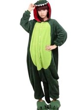 Designer 145 Womens DRAGON Kigurumi Green Halloween Party Animal Costume SZ S
