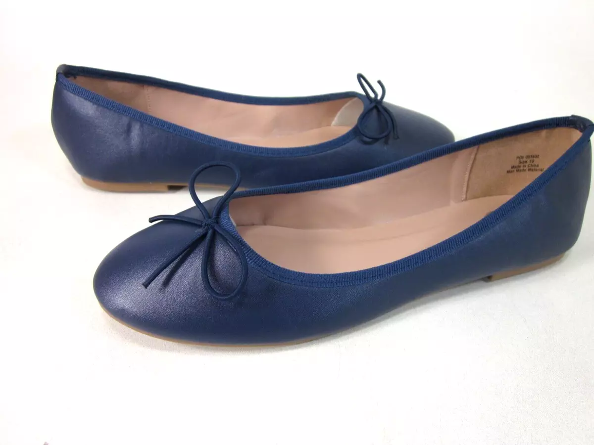 JOURNEE COLLECTION WOMEN S VIKA BALLET FLATS NAVY US SIZE 9 MEDIUM NEW