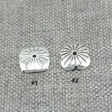 20pcs of 925 Sterling Silver Daisy Flower Spacer Bead Cap for Jewelry Making 6mm