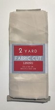 2 YARD FABRIC CUT LINING-Beige- 72x59in NEW