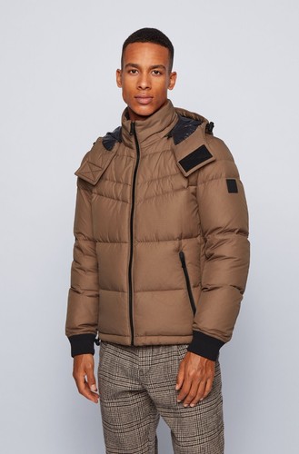 ABRIGO CHAQUETA ACOLCHADA CON CAPUCHA OLOOH2 PLUMÓN HOMBRE HUGO BOSS 50434584 - Imagen 2 de 12