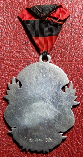 zweirad fahrverein Heilbronn INAUGURAL RACE 1888 Tricycle German silver RR medal - Picture 2 of 3
