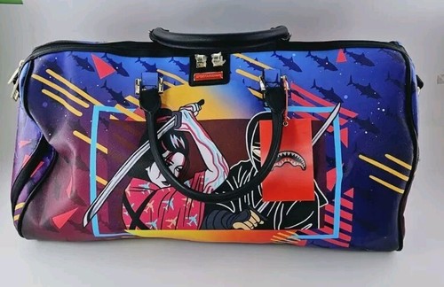 SPRAYGROUND SHARKUZA DUFFLE BAG LARGE OFFICIAL LIMITED EDITION READ - Picture 1 of 22