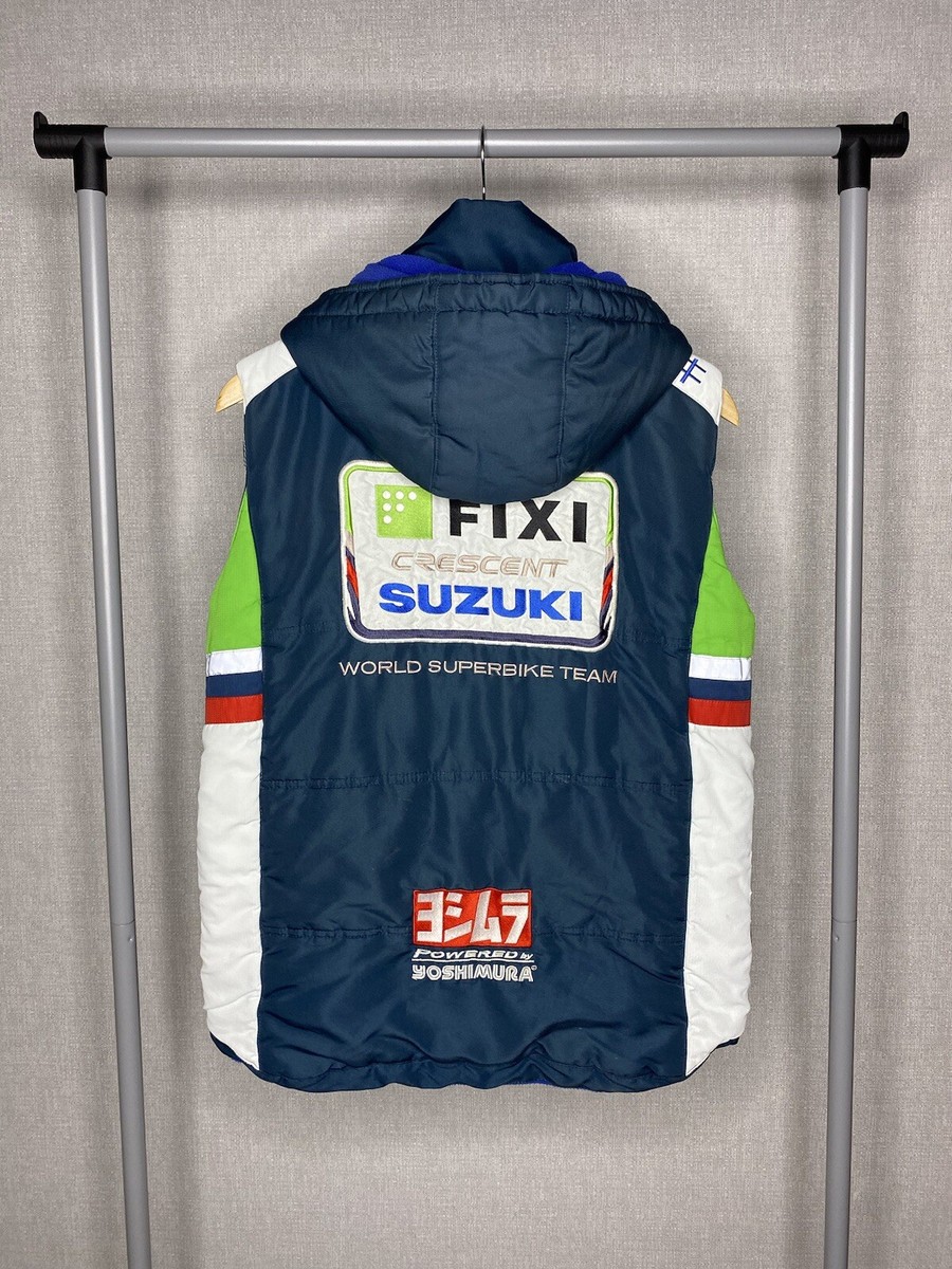 Suzuki Motorsport Crescent World Superbike Team Racing Vest Jacket Size M View 2