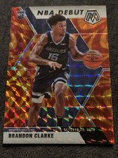 2019-20 Brandon Clarke Mosaic NBA Debut Reactive Orange RC Memphis Grizzlies 277