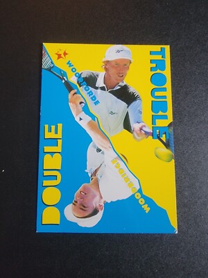 053 SIEMERINK FERREIRA DOUBLE TENNIS CARD INTREPID FLASH ATP TOUR WORLDWIDE 1997