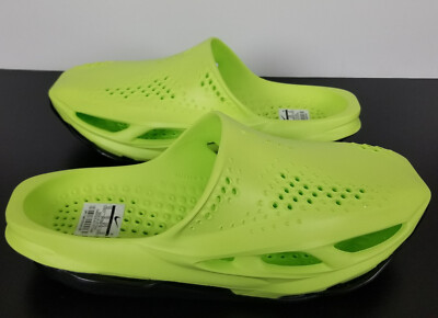 NIKE x MMW SLIDES SANDALS MATTHEW M WILLIAMS VOLT BLACK NEW DH1258