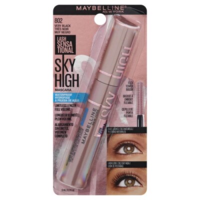 Lot of 2: Maybelline NY Sky High Lash Sensational Mascara #801 Very Black
