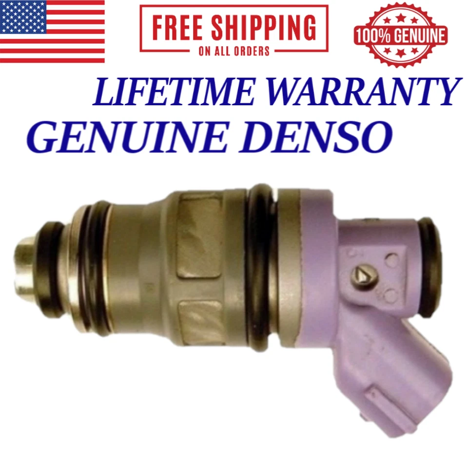 Set of 4 GENUINE DENSO Fuel Injectors For 1991-1997 Toyota Previa 2.4L I4 - Image 2 of 3