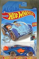 2020 Hot Wheels #117 Street Beasts 5/10 i-BELIEVE Blue w/Gray Wheels Gold J5 Sp