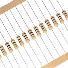 Image of 10x 1W Carbon Film Resistors 5% THT Through-Hole Axial 500V - Free P&P UK