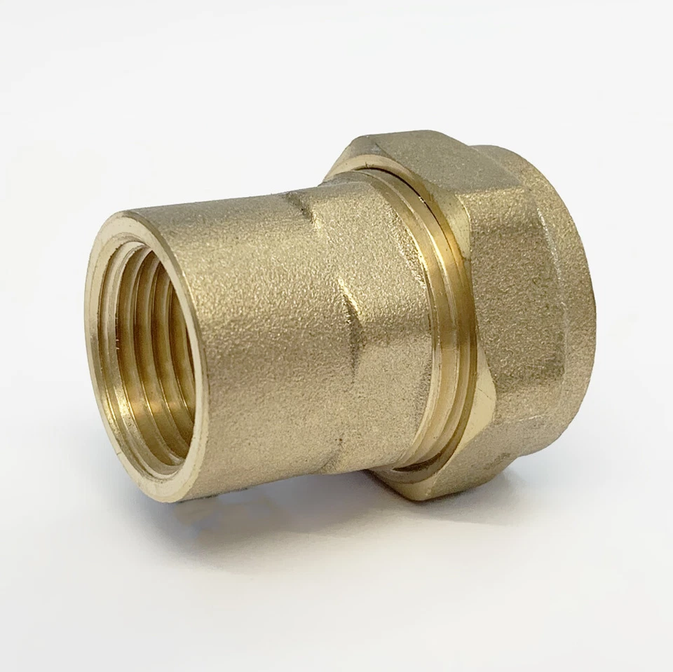 EMBRASS 15mm x 1/4" Female Iron Straight Compression WRAS Approved Brass Fittings