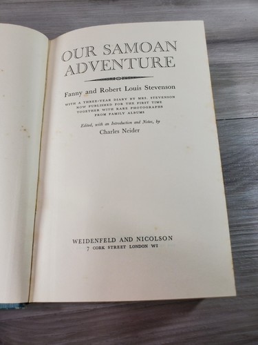Our Samoan Adventure Hardcover Fanny and R.L Stevenson 1956 Great Britain - Foto 7 di 12
