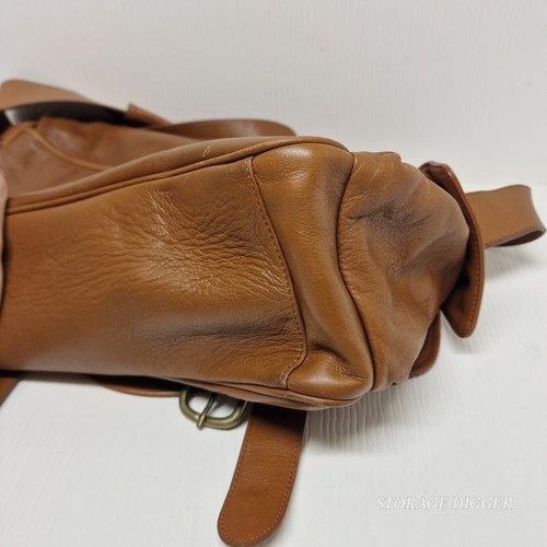VTG 1988 DKNY Donna Karan Brown Genuine Leather Messenger /Crossbody Shoulderbag - Picture 7 of 17