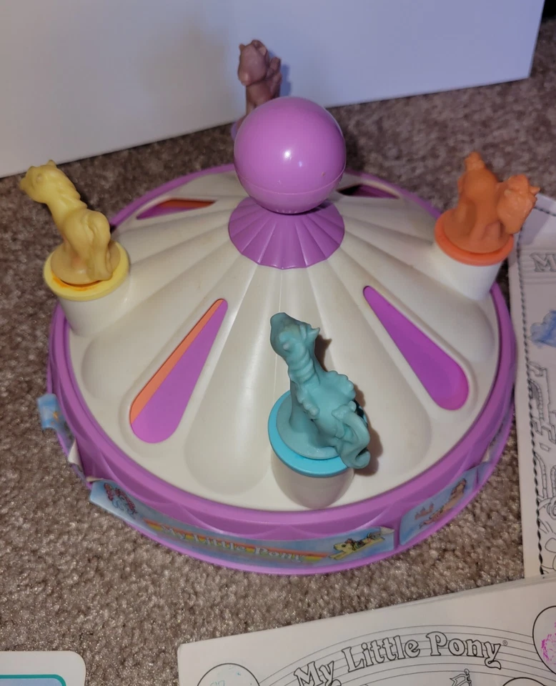 Vintage My Little Pony Merry Go Round Game Complete Used Hasbro Milton Bradley - Image 4 of 4