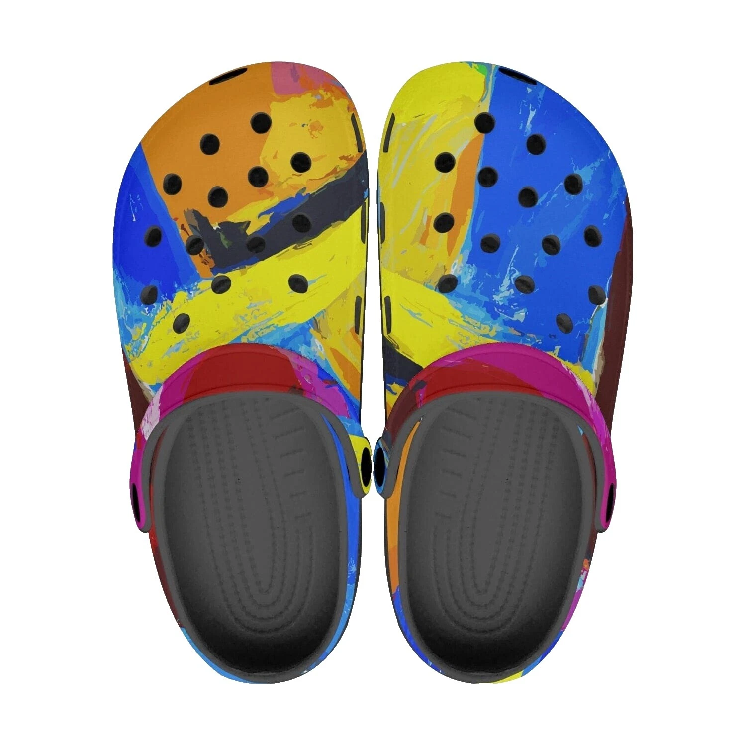 Multicolor Rubber Comfort Shoes for Women