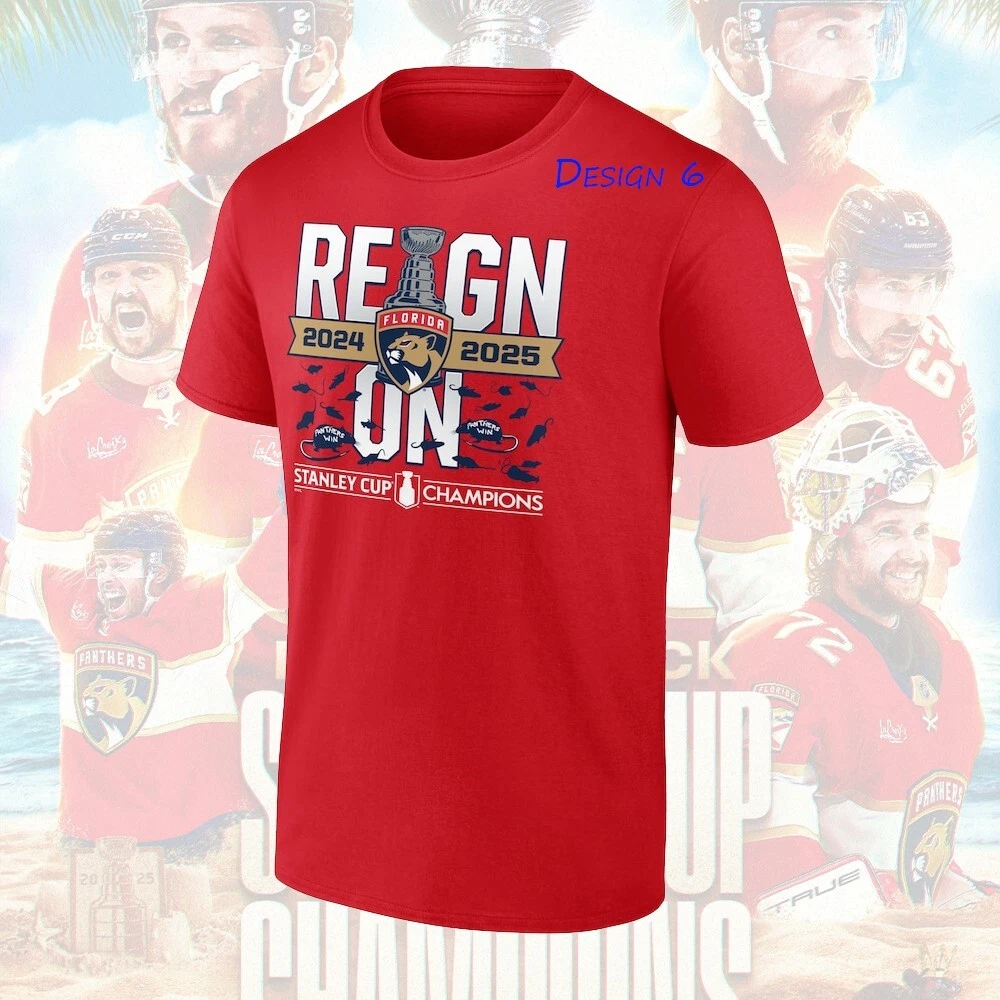 Florida Panthers 2025 Stanley Cup Champions One Side T-Shirt