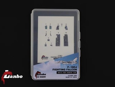 Lanbo 48115 1/48 F-16CJ Fighting Falcon 3D Printed Color Cockpit FOR TAMIYA
