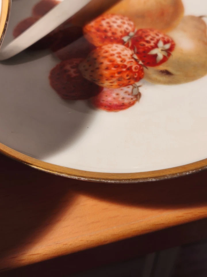 Vintage: Obstschale + 6 Obstteller THOMAS BAVARIA + Obstmesser, gut erhalten  - Bild 4 von 4