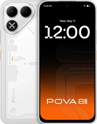 Tecno Pova 8 5G (weiß, 128GB 8GB RAM) Dimensity 7100 NFC Global Version.