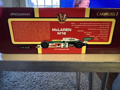 Carousel McLaren M16 1975 Indianapolis 500. #2 Rutherford/McLaren. 1/18 scale . - Picture 2 of 7