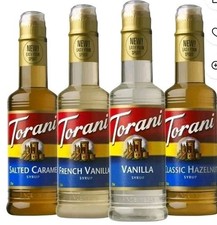 Torani Syrup Cafe Variety Pack Vanilla/ French/ Salted Caramel/ Classic Hazelnut