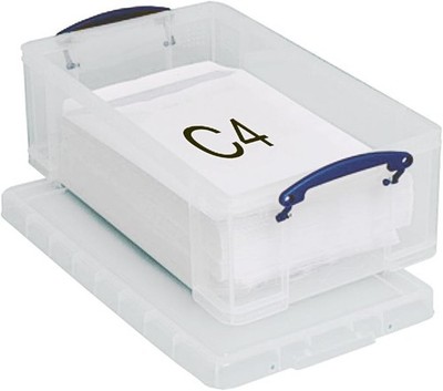 Really Useful Aufbewahrungsboxen, wiederstapelbare 12L Aufbewahrungsboxen (6) LIEFERUNG AM NÄCHSTEN TAG