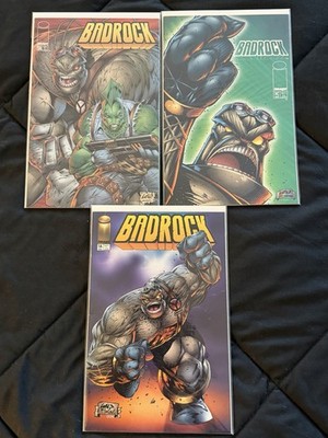 BADROCK #1A #1C & #2A - Image Comics 1995 Rob Liefeld Todd McFarlane