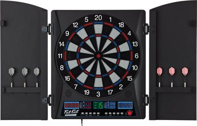 Fat Cat Electronx Electronic Dartboard with Cabinet - SALE + FREESHIPPING