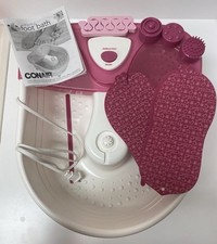 Conair FB27 Pink/White Foot Spa Bubbles and Heat - all pieces included