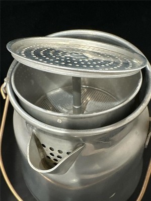 1950's Wear Ever Aluminum/Copper 3116 Percolator Coffee Pot for