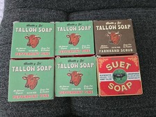 6 Pc Mix Tallow Soap Bars All Natural Organic Grass Fed B073