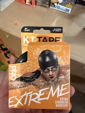 KT Tape Kinesiology Tape Pro Extreme Strips Jet Black 20 EA