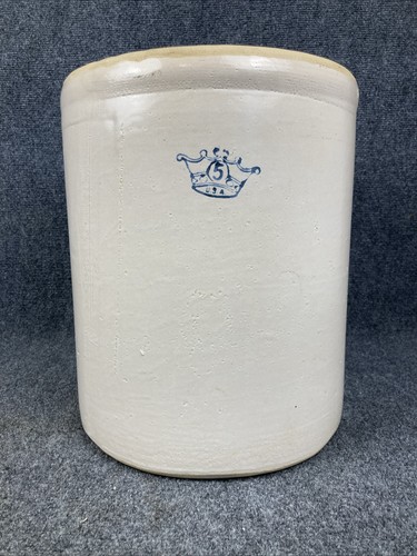 Vintage Blue Crown 5 Gallon Stoneware Crock NO CRACKS EXCELLENT CONDITION