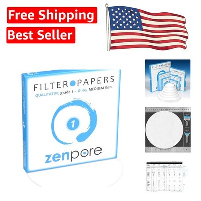 Versatile 18.5 cm Filter Paper Discs - Ideal for Qualitative Analyses (100 pcs)