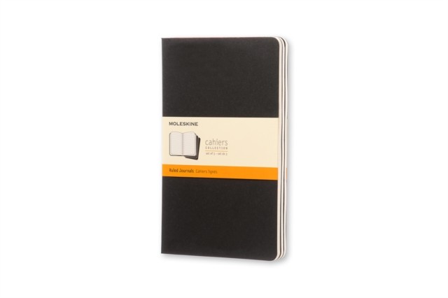 Moleskine Ruled Cahier L - Black Cover (3 Set) by Moleskine