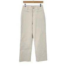 The Normal Brand Womens Size 28 Beige Casual Pants Wide Straight Leg