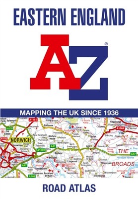 Eastern England AZ Road Atlas by A-Z Maps PAPERBACK 9780008652821
