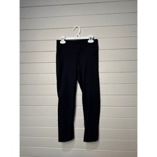 NWOT Under Armour Black Fitted Cropped Leggings Athletic Workout Gym Women's S
