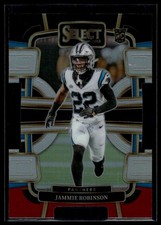 2023 Panini Select #15 Jammie Robinson Black and Red Prizms Die Cuts