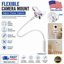 Adjustable Baby Monitor Camera Mount Holder Gooseneck Bed Crib Clamp Stand